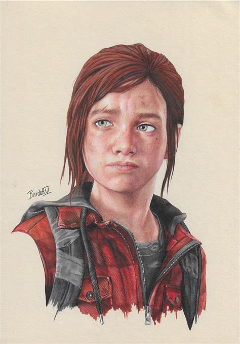 The Last Of Us Ellie Tlou A4 A5 Art Print Video Game