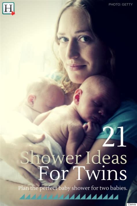 It features four separate stages: Twin Baby Shower: 21 Ideas To Plan A Party For Two