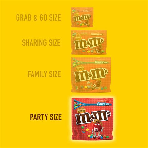 Mandms Peanut Butter Chocolate Candy Party Size 34 Oz Instacart