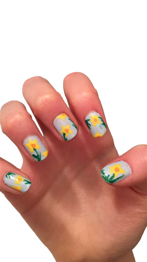 Daffodil Nail Art Nail Art Designs Videos Nails Inspiration Nails