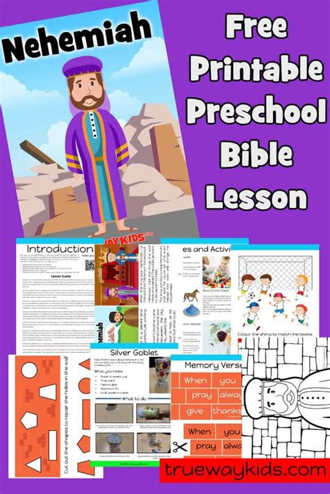 Nehemiah Preschool Bible Lesson Preschool Bible Lessons Bible