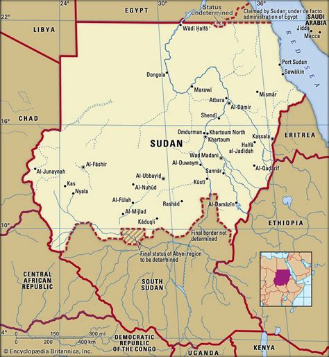 Sudan Political Map