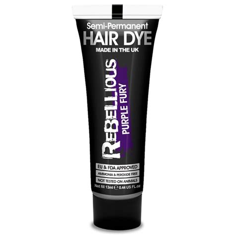 Ideal for all hair types, whether your hair is dense or thin, black or light. PaintGlow (AH13W61) Semi-Permanent Hair Dye: Purple Fury 13ml
