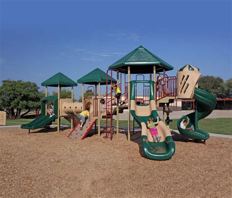4 Deck Tot System Commercial Playground Equipment Playground