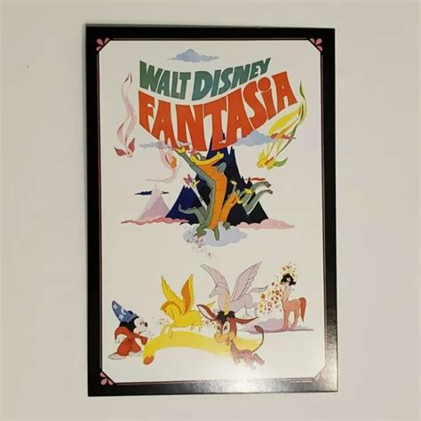 Fantasia Postcard Art Of Disney Classic Movie Posters Sorcerer Mickey