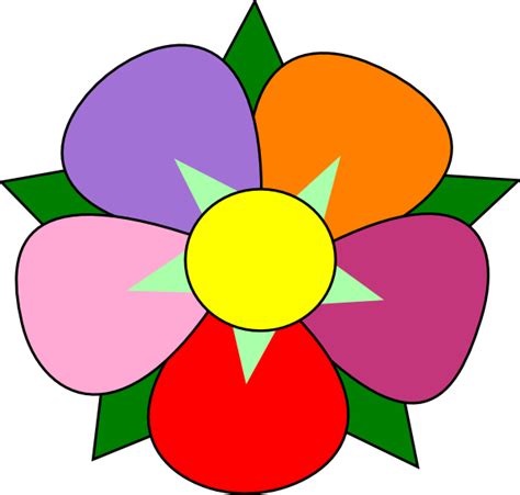 Clip Art Of A Flower Clip Art Library