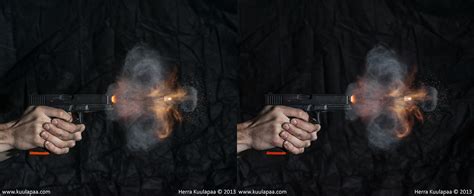 High Speed Ballistics Photography Pistols