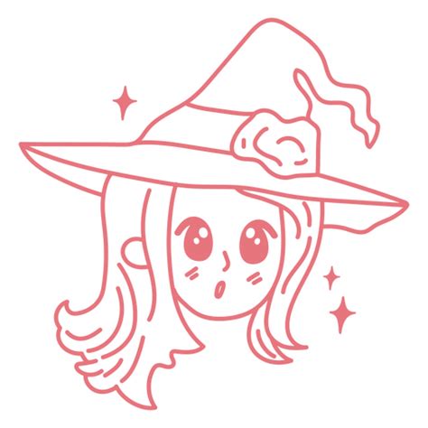 Simple Halloween Witch Cartoon Drawing Png And Svg Design For T Shirts