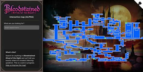 Bloodstained Ritual Of The Night Interactive Map