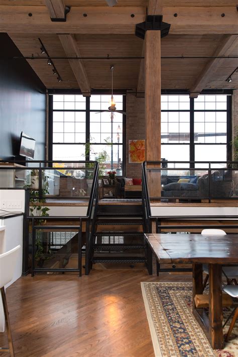 A Cozy Warm Industrial Remodeled Chicago Loft Loft Apartment