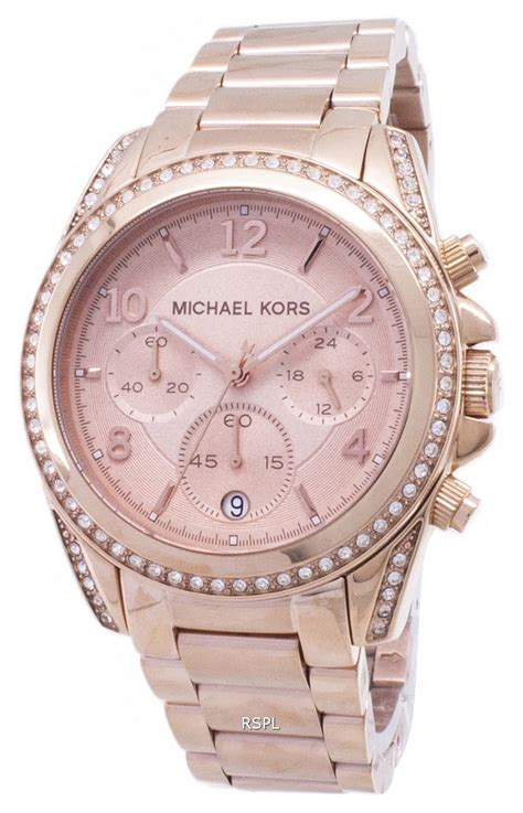 Maybe you would like to learn more about one of these? Michael Kors Rose Gold Plated Blair Glitz MK5263 Womens ...