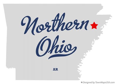 Map Of Northern Ohio Ar Arkansas