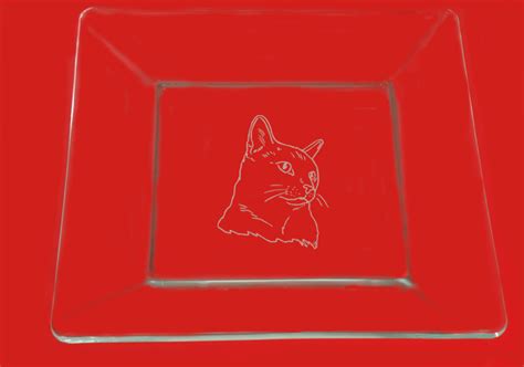 Glass Plate Cat Designs Cat Design Dinner Plate