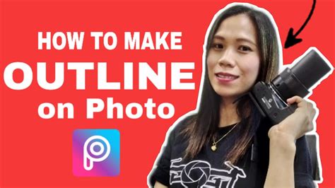 How To Make Outline On Photo Picsarttutorial Youtube