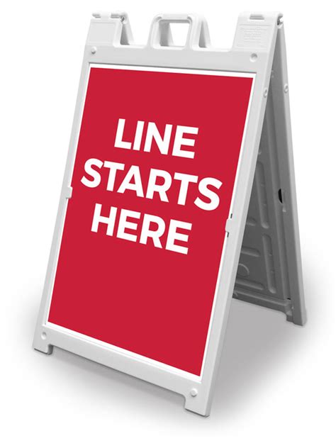 Red Line Starts Here Banner Church Banners Outreach Marketing