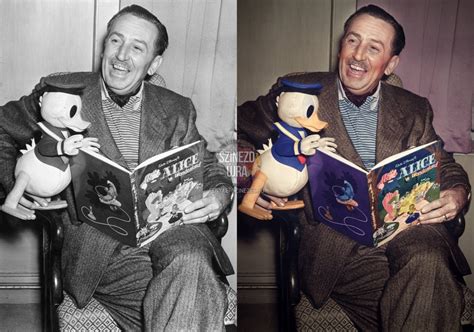 Walt Disney In 1951 Colorization