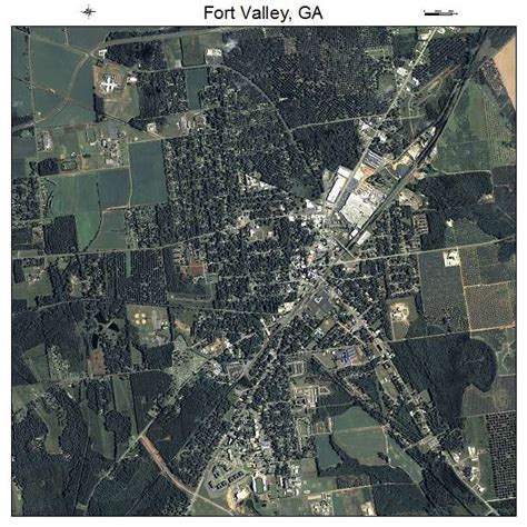 Aerial Photography Map Of Fort Valley Ga Georgia