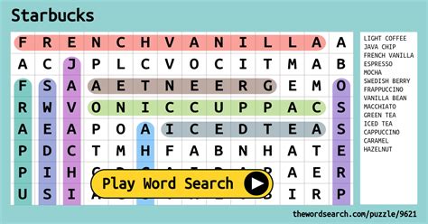 Jun 16, 2021 · if you enjoy crossword puzzles, word finds, and anagram games, you're going to love 7 little words! Starbucks Word Search