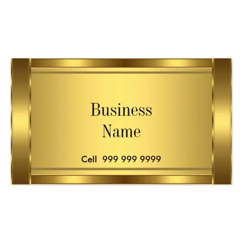 Simply bend and pull out one card at a time, for the perfect business card every time. Create Your Own Elegant Business Card Gold | Zazzle