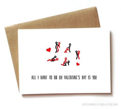 Dirty Valentines Day Card Naughty Valentines Day Card