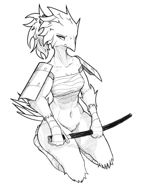 Rule 34 Anthro Armor Athletic Avian Barely Visible Genitalia Barely Visible Pussy Beak Bird