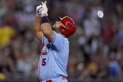 Albert Pujols Homers Twice Moves Into Second In Total Bases Los