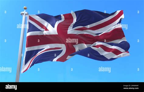 Flag Of United Kingdom Waving 3d Render Stock Photo Alamy