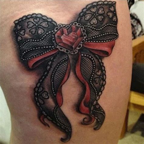 Bow Tattoos 30 Best Bow Tattoos Designs And Ideas Lace Bow Tattoos