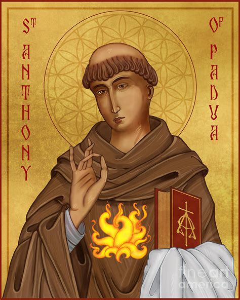 Saint Anthony Of Padua Digital Art By Lawrence Klimecki Pixels