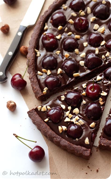 Chocolate Hazelnut Cherry Tart Recipe Chefthisup