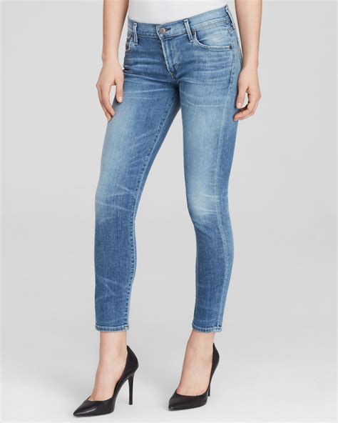 Citizens Of Humanity Avedon Ultra Skinny Ankle Jeans In Blue Bay