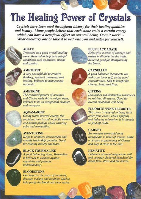 Healing Crystals Health Pinterest