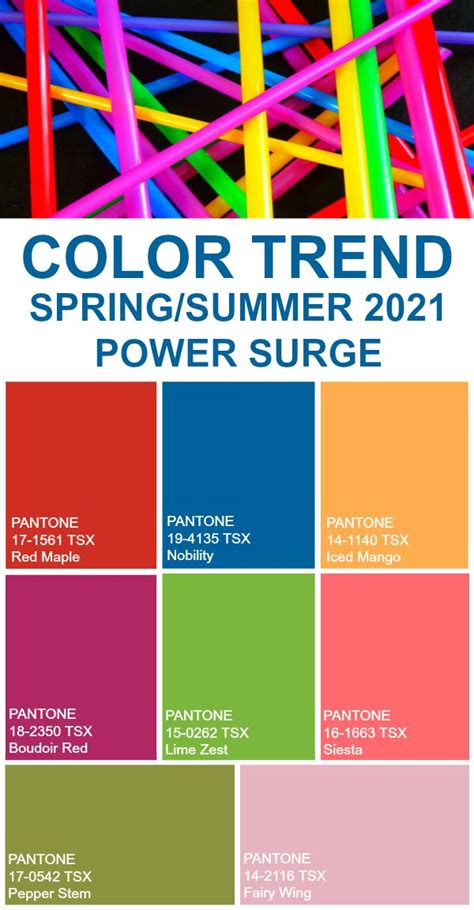 Summer 2021 Color Trends Color Trend Spring Summer 2021 Power
