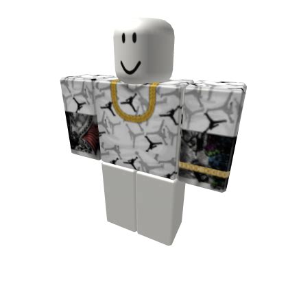 You can also view the full list and search for the item you need here. White + Black Jordan Shirt - Roblox