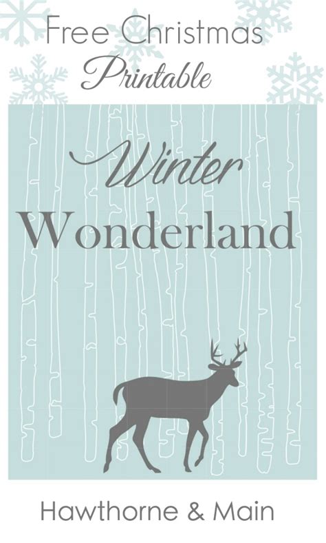 Winter Wonderland Christmas Printable Whistle And Ivy