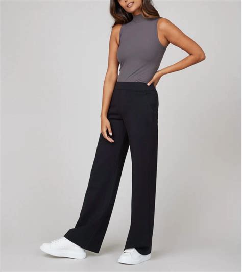Spanx Perfect Pant Wide Leg I In Black Lyst