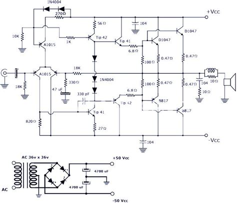 As the name suggests all q ,c and zd the bias and buffer phases. This is a 200W power amplifier circuit project. The circuit features high power, good definition ...