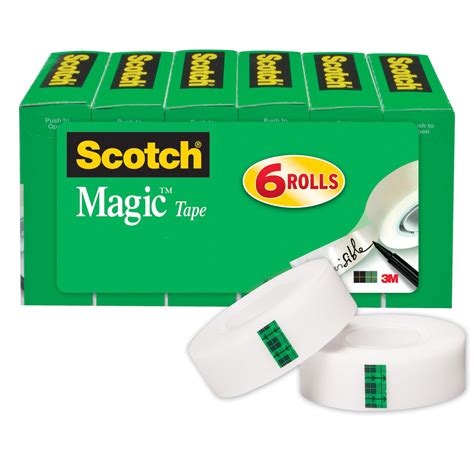 Scotch Magic Tape Refill 6 Pack 34 In X 800 In 6 Boxespack