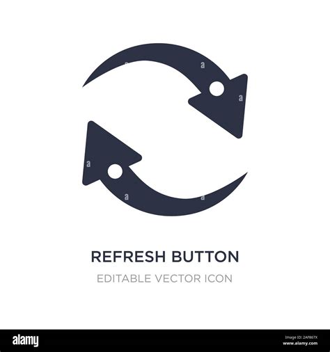 Refresh Button Icon On White Background Simple Element Illustration