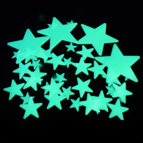 Glow In The Dark Star Stickers For Ceiling Glowing Stars
