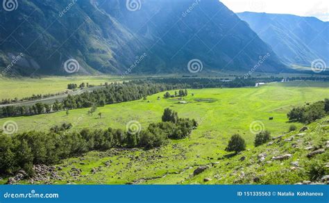 View Of The Green Valley Stock Image Image Of Gorge 151335563