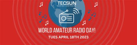 2023 World Amateur Radio Day April 18th Tecsun Radios Australia
