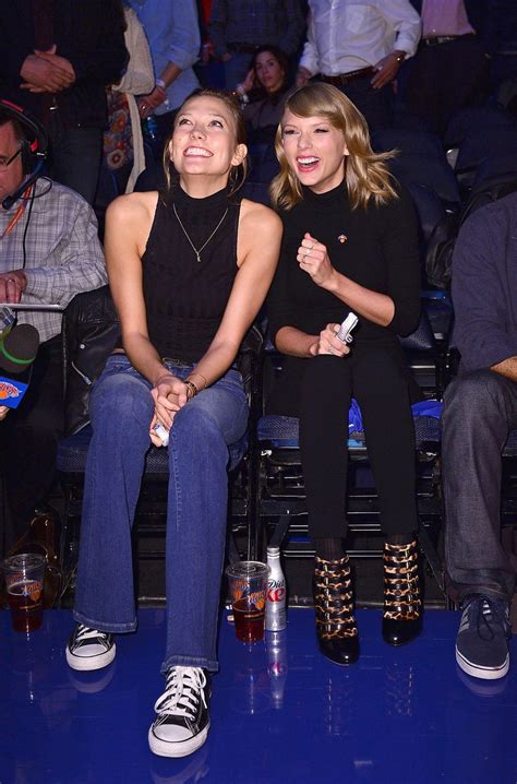Taylor Swift And Karlie Kloss At New York Knicks Game Hawtcelebs
