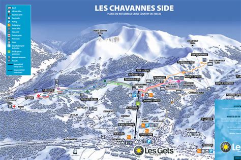 Les Gets Chavannes Ski Touring and Snowshoeing Map 2019
