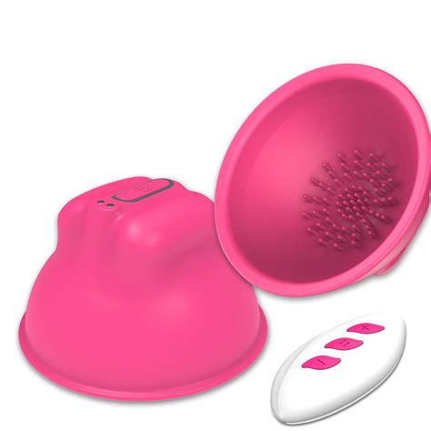 Fidech Nipple Suction Vibrator Massager Sex Toys For Women Remote Control Vibrating Nipple