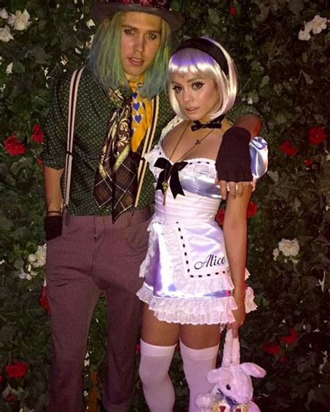 Vanessa Hudgens Austin Butler Cutest Halloween Couple As Alice Mad Hatter Celebrity