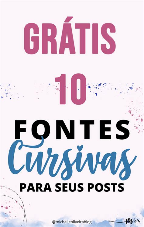 Lindas Fontes Cursivas Para O Seu Blog Printi Blog