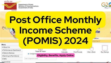 Post Office Monthly Income Scheme POMIS Eligibility Benefits Apply Online