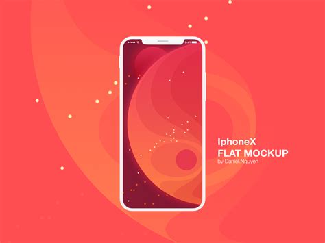 Check Out This Behance Project Iphone X Flat Mockup Free Download