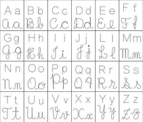 Modelo De Letras Alfabeto Maiusculas Minusculas Em Letra Cursiva